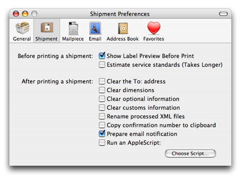 email reply postage on endicia for mac